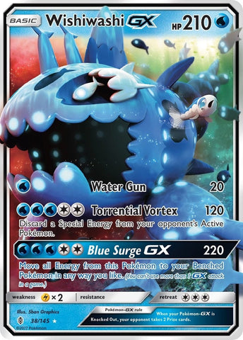 Wishiwashi GX (38/145) (SM - Guardians Rising) (SM02) Pokemon