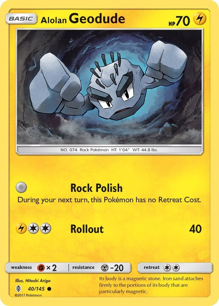 Alolan Geodude (40/145) (SM - Guardians Rising) Pokemon
