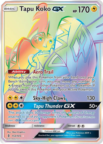Tapu Koko GX (Secret) (153/145) (SM - Guardians Rising) Pokemon