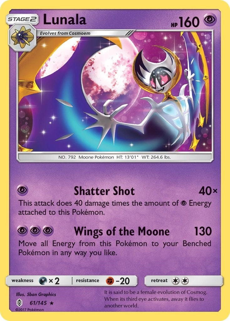 Lunala (61/145) (SM - Guardians Rising) Pokemon