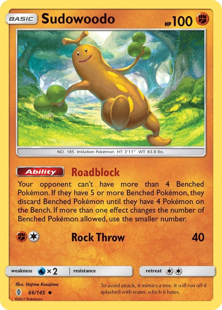 Sudowoodo (66/145) (SM - Guardians Rising) Pokemon