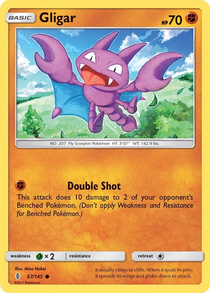 Gligar (67/145) (SM - Guardians Rising) Pokemon