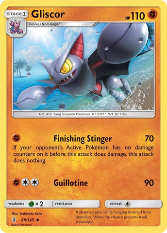 Gliscor (68/145) (SM - Guardians Rising) Pokemon