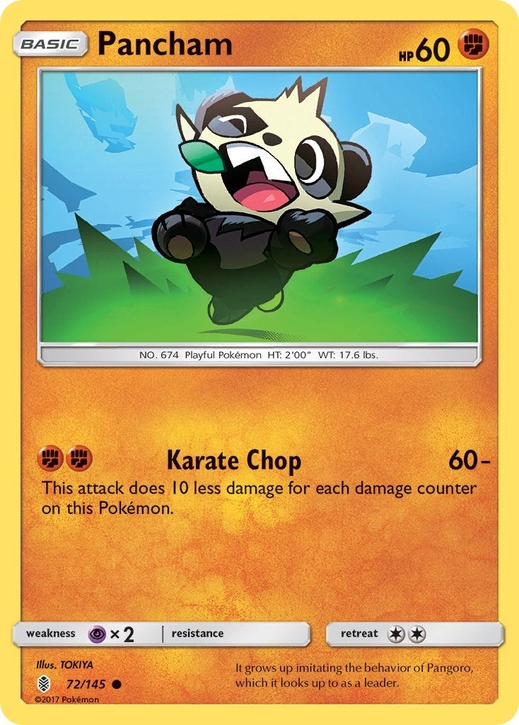 Pancham (72/145) (SM - Guardians Rising) Pokemon
