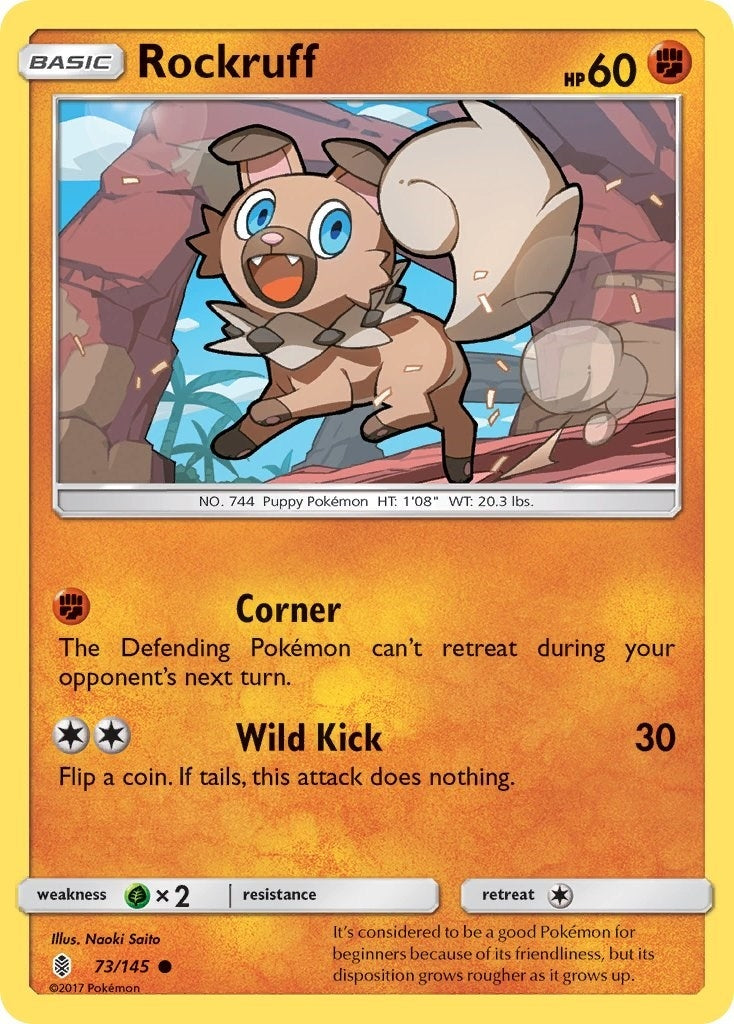 Rockruff (73/145) (SM - Guardians Rising) Pokemon