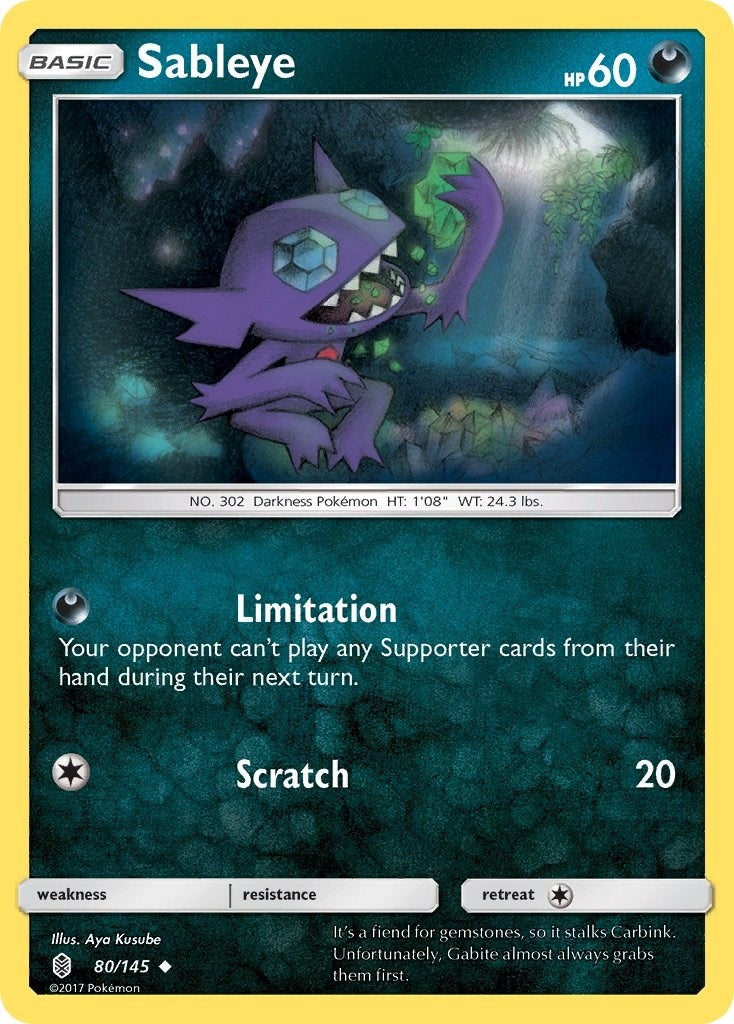 Sableye (80/145) (SM - Guardians Rising) Pokemon