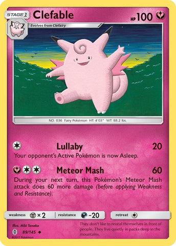 Clefable (89/145) (SM - Guardians Rising) Pokemon