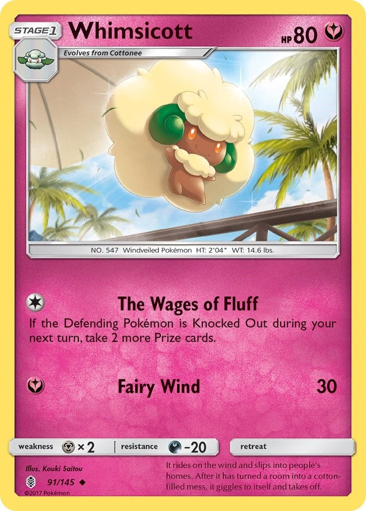 Whimsicott (91/145) (SM - Guardians Rising) Pokemon