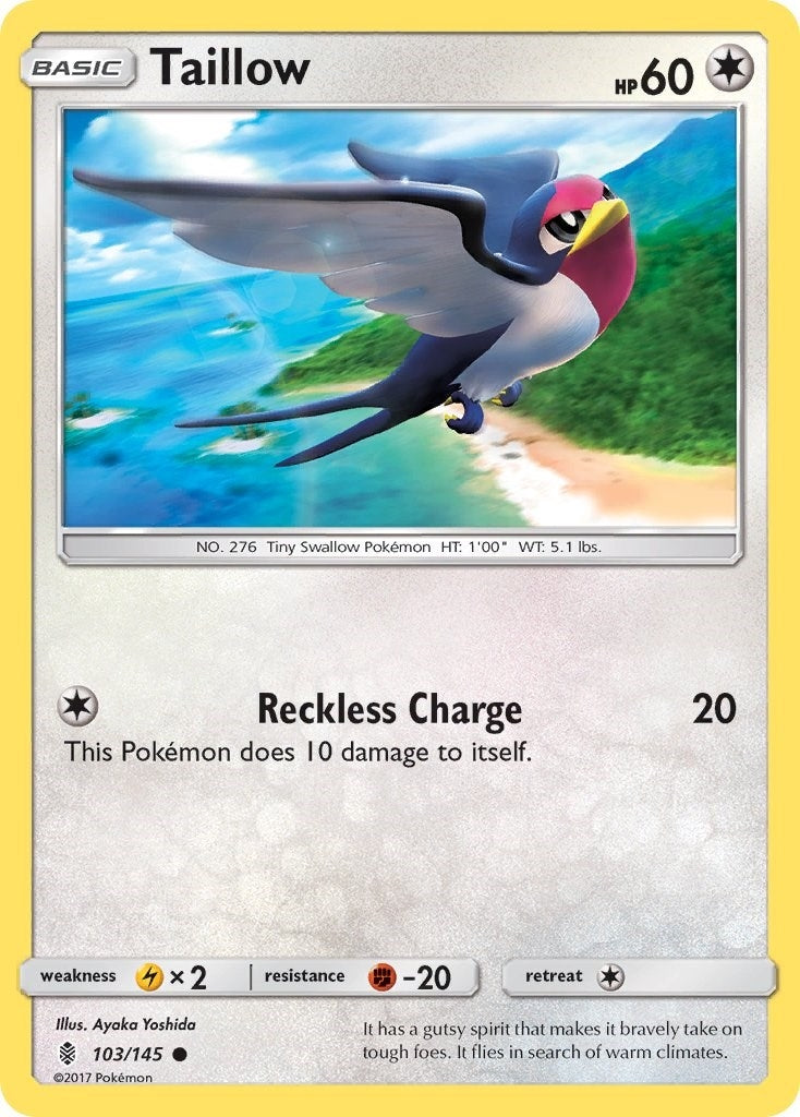 Taillow (103/145) (SM - Guardians Rising) Pokemon