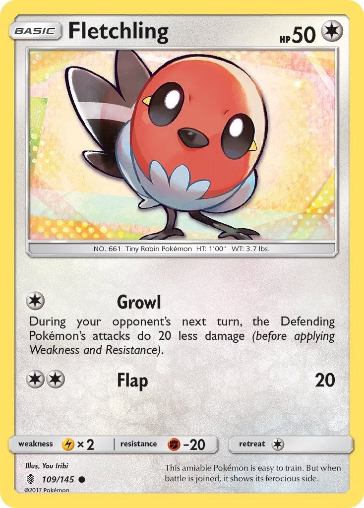 Fletchling (109/145) (SM - Guardians Rising) Pokemon