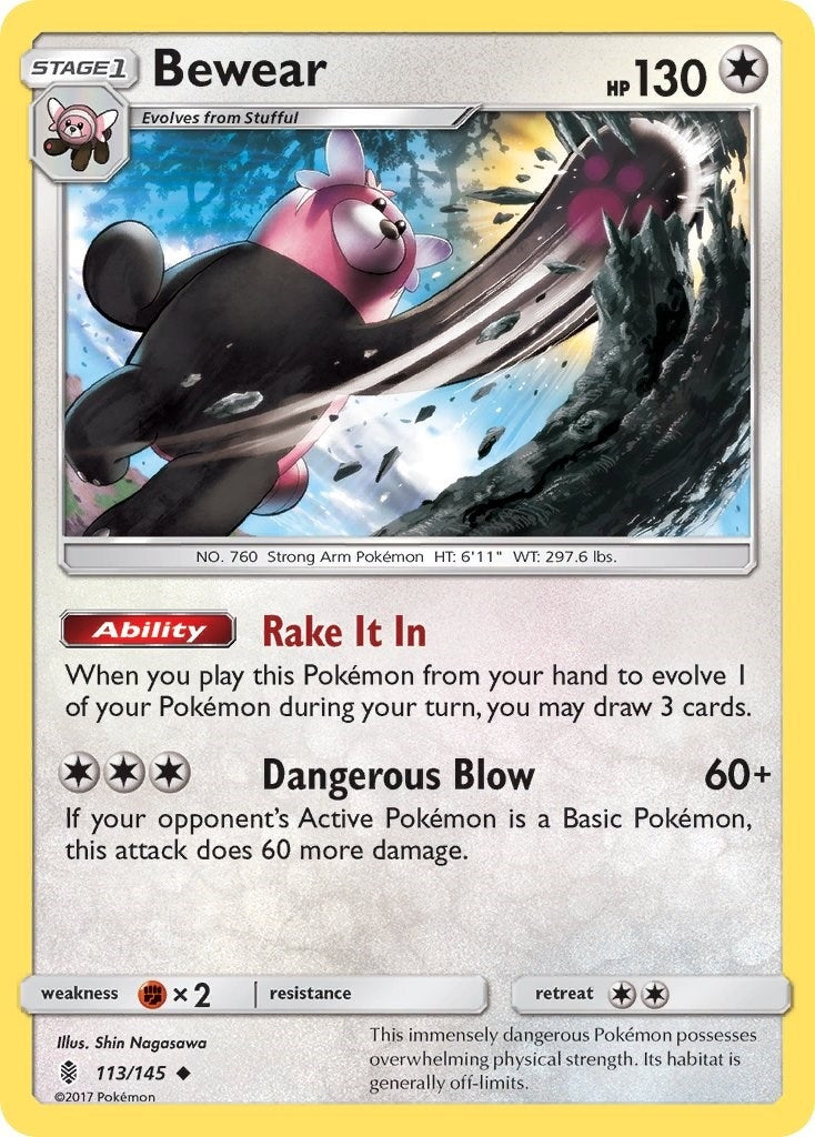 Bewear (113/145) (SM - Guardians Rising) Pokemon