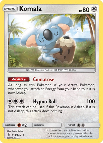 Komala (114/145) (SM - Guardians Rising) Pokemon