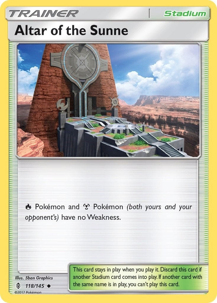 Altar of the Sunne (118/145) (SM - Guardians Rising) Pokemon