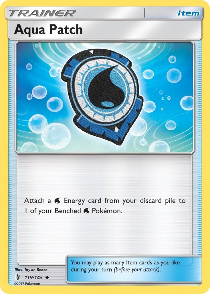 Aqua Patch (119/145) (SM - Guardians Rising) Pokemon