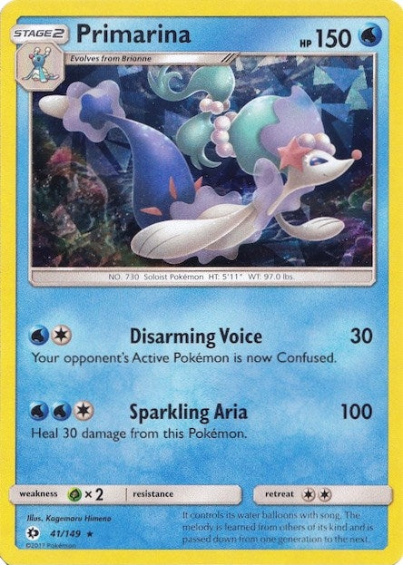 Image for Primarina - 041/149 (Cracked Ice Holo) (041/149) - Pokemon