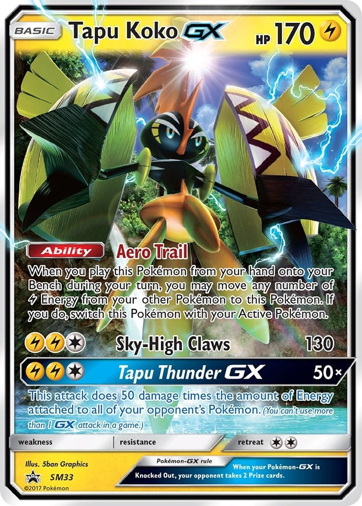 Image for Tapu Koko GX - SM33 (SM33) (SM Promos) (SMP) - Pokemon