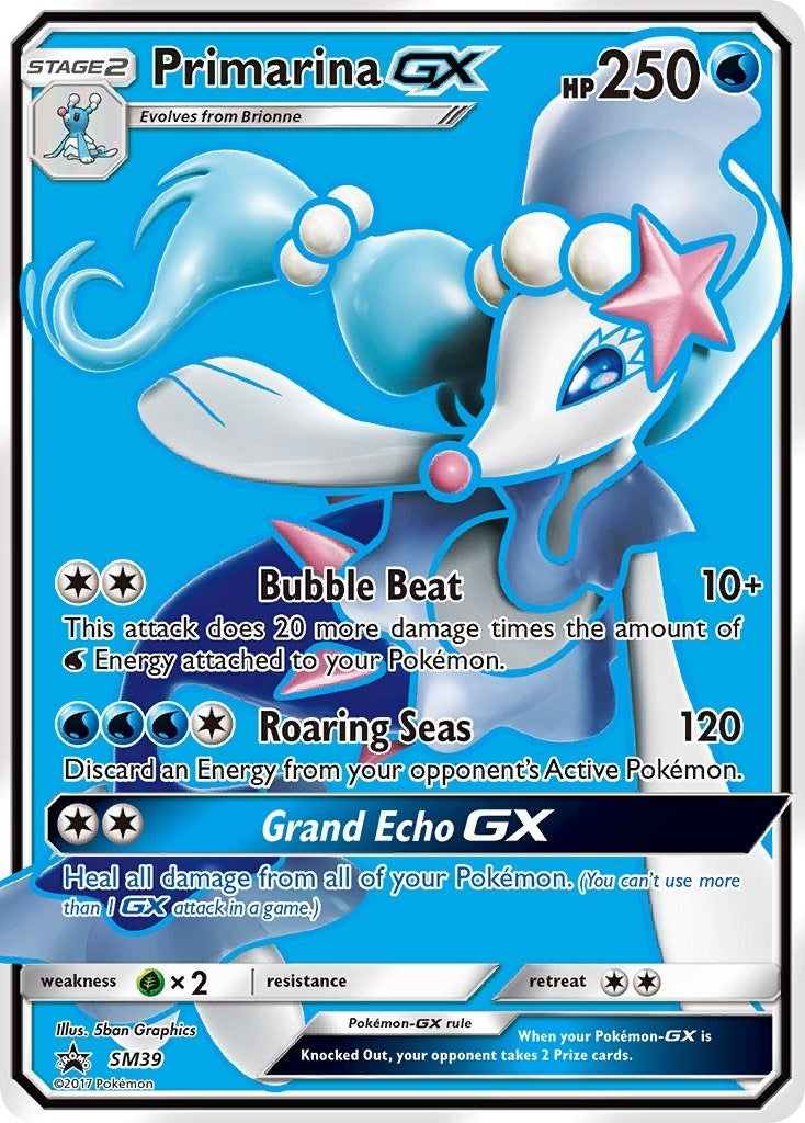 Image for Primarina GX - SM39 (SM39) (SM Promos) (SMP) - Pokemon