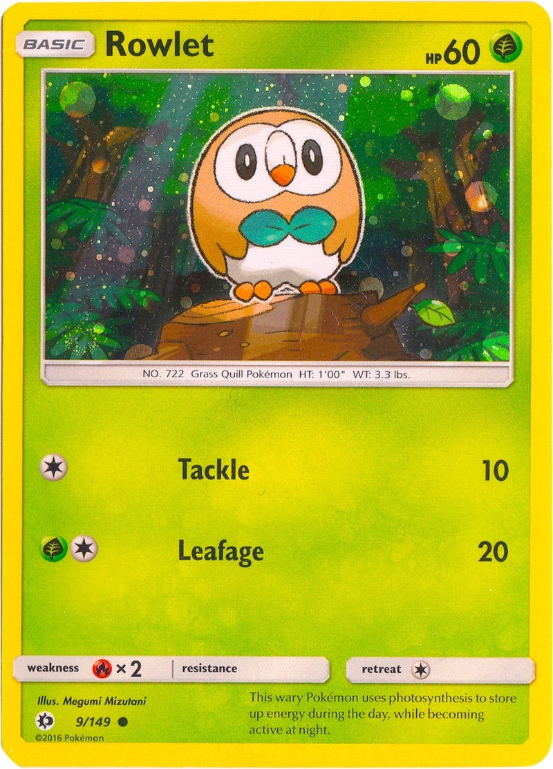 Image for Rowlet - 9/149 (Cosmos Holo) (009/149) (Miscellaneous Cards & Products) (MCAP) - Pokemon