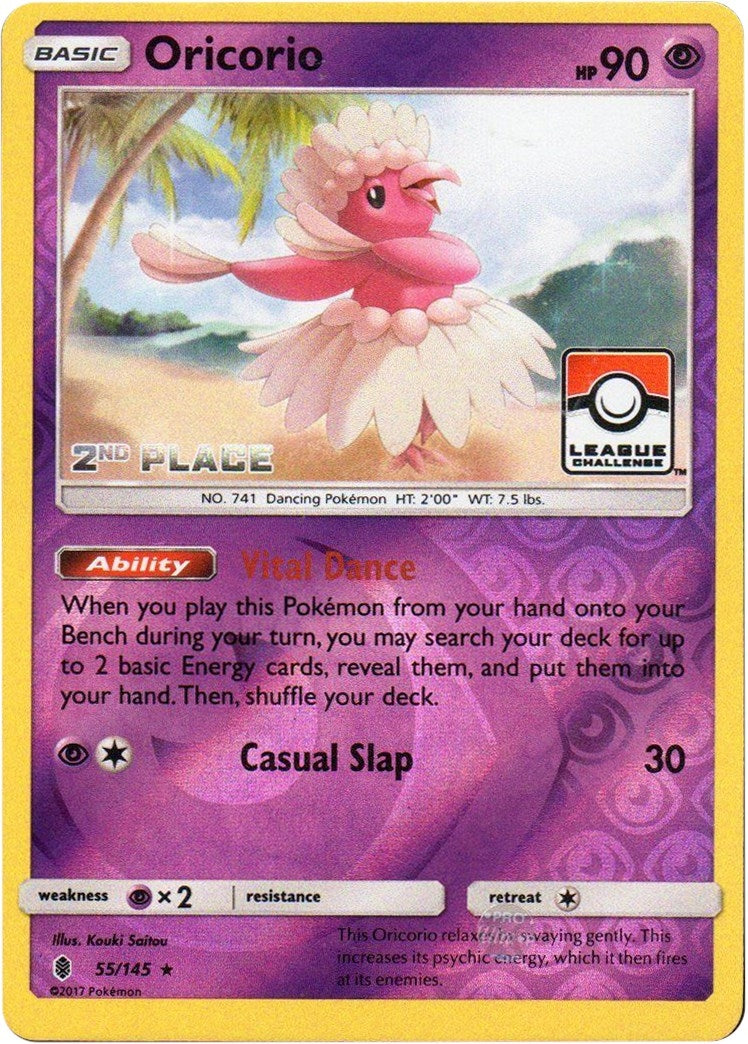 Image for Oricorio - 55/145 (League Challenge) [2nd Place] (055/145) (League & Championship Cards) (PR) - Pokemon