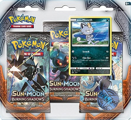 Image for Burning Shadows 3 Pack Blister [Alolan Meowth] - Pokemon