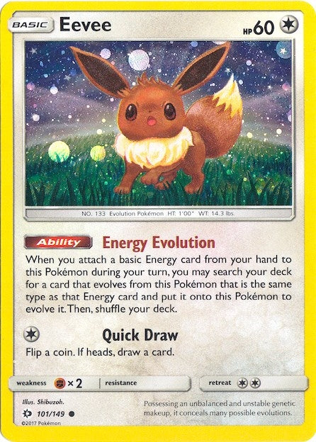 Image for Eevee - 101/149 (Cosmos Holo) (101/149) (Miscellaneous Cards & Products) (MCAP) - Pokemon