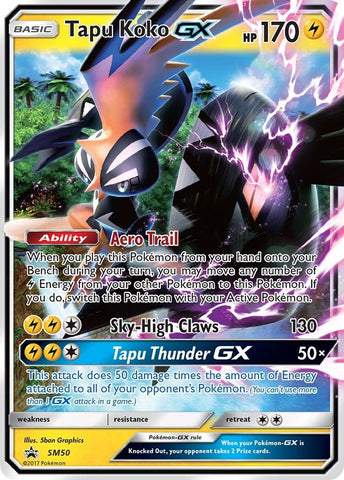 Tapu Koko GX - SM50 (SM50) (SM Promos) (SMP) Pokemon