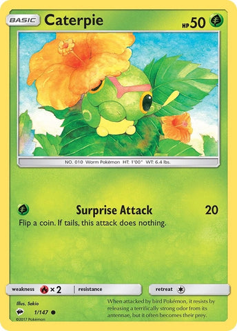 Image for Caterpie (1/147) (SM - Burning Shadows) - Pokemon