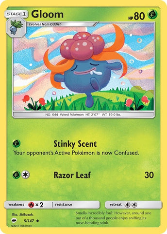 Image for Gloom (5/147) (SM - Burning Shadows) - Pokemon
