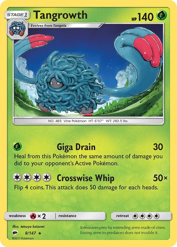 Image for Tangrowth (8/147) (SM - Burning Shadows) - Pokemon