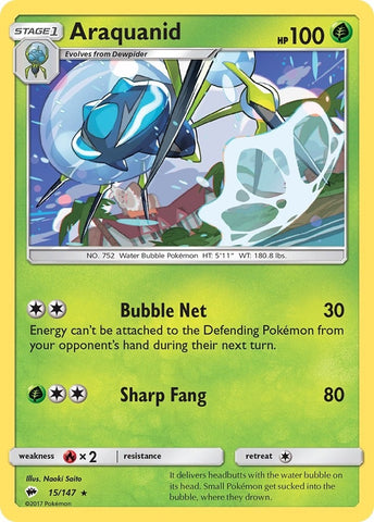 Image for Araquanid (15/147) (SM - Burning Shadows) - Pokemon