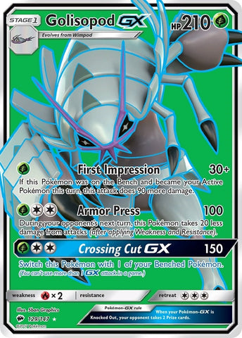 Image for Golisopod GX (Full Art) (129/147) (SM - Burning Shadows) - Pokemon