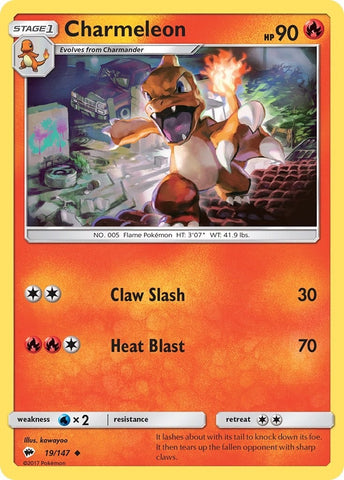 Image for Charmeleon (19/147) (SM - Burning Shadows) - Pokemon