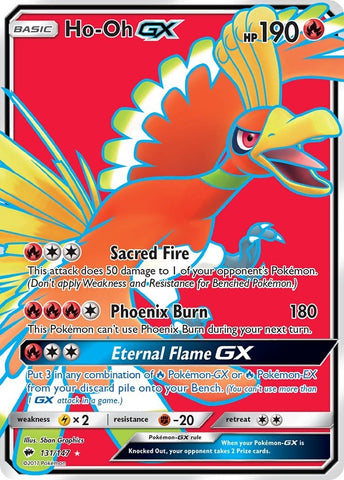 Image for Ho-Oh GX (Full Art) (131/147) (SM - Burning Shadows) - Pokemon