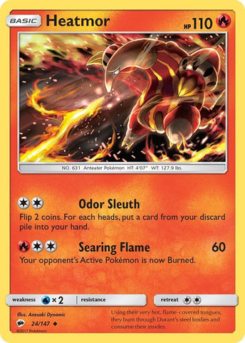 Image for Heatmor (24/147) (SM - Burning Shadows) - Pokemon