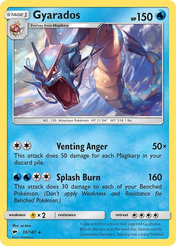 Image for Gyarados (33/147) (SM - Burning Shadows) - Pokemon