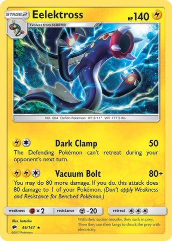Image for Eelektross (46/147) (SM - Burning Shadows) - Pokemon