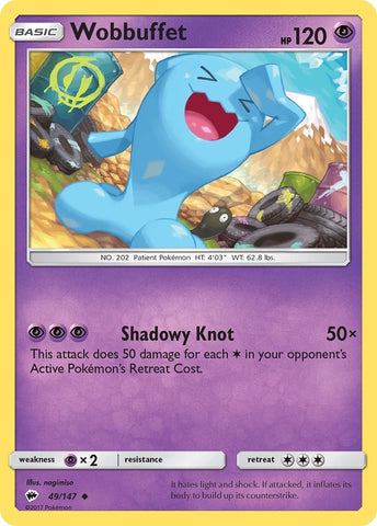 Image for Wobbuffet (49/147) (SM - Burning Shadows) - Pokemon