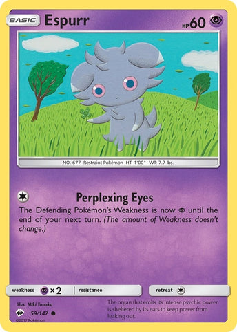 Image for Espurr (59/147) (SM - Burning Shadows) - Pokemon
