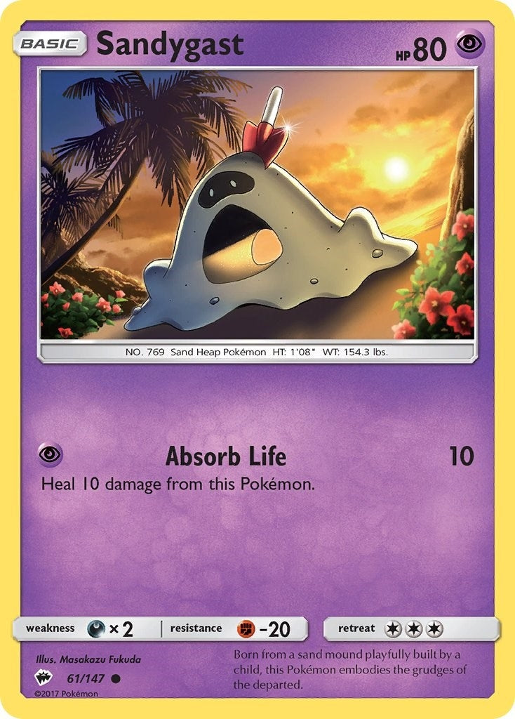 Image for Sandygast (61/147) (SM - Burning Shadows) - Pokemon