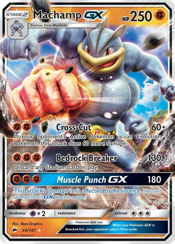 Image for Machamp GX (64/147) (SM - Burning Shadows) - Pokemon