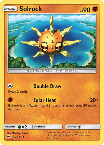 Image for Solrock (69/147) (SM - Burning Shadows) - Pokemon