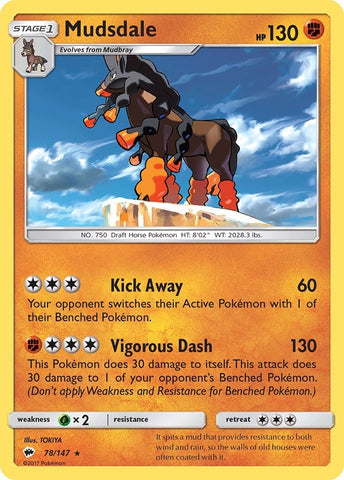 Image for Mudsdale (78/147) (SM - Burning Shadows) - Pokemon
