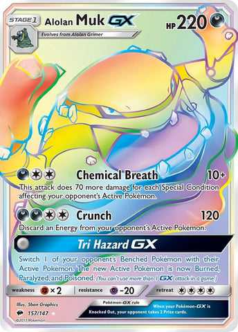 Image for Alolan Muk GX (Secret) (157/147) (SM - Burning Shadows) - Pokemon