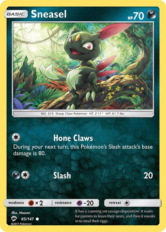 Image for Sneasel (85/147) (SM - Burning Shadows) - Pokemon