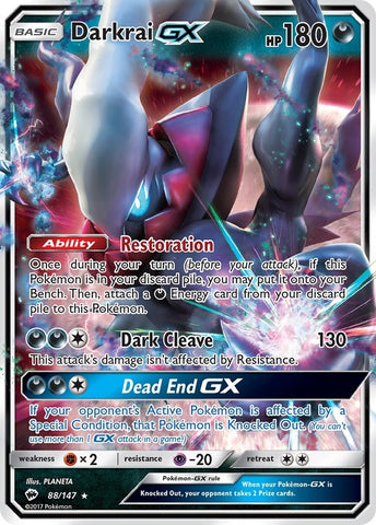 Image for Darkrai GX (88/147) (SM - Burning Shadows) - Pokemon