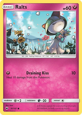 Image for Ralts (91/147) (SM - Burning Shadows) - Pokemon