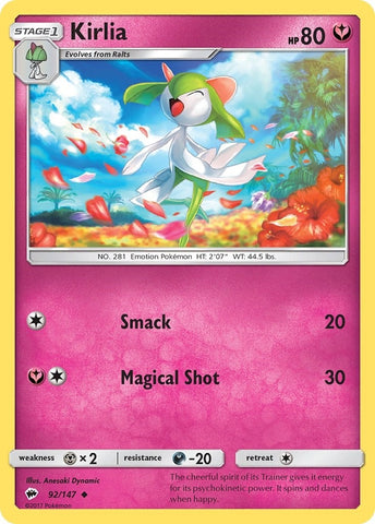 Image for Kirlia (92/147) (SM - Burning Shadows) - Pokemon