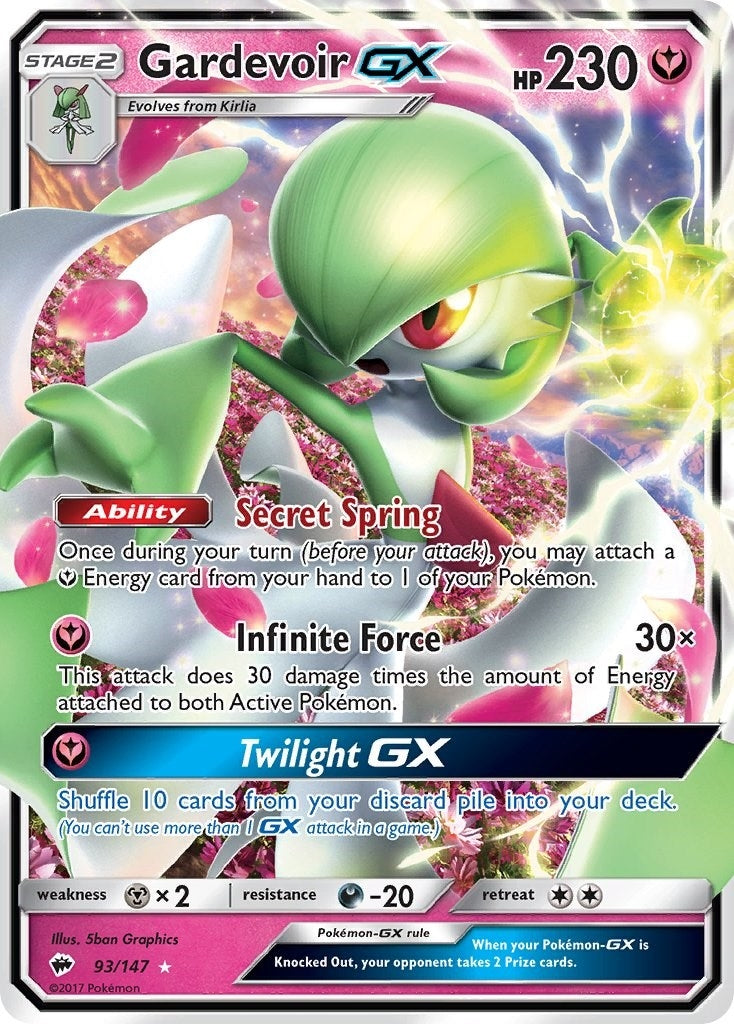 Image for Gardevoir GX (93/147) (SM - Burning Shadows) - Pokemon