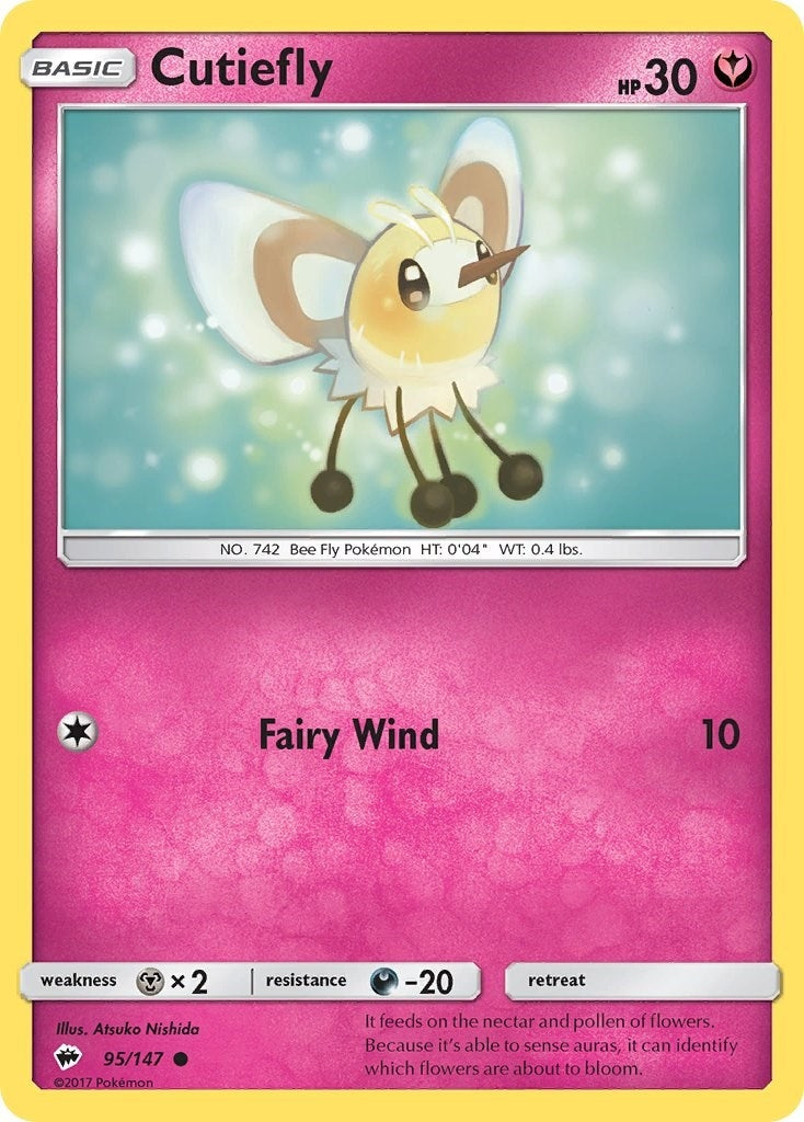 Image for Cutiefly (95/147) (SM - Burning Shadows) - Pokemon