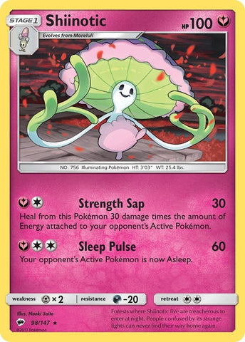 Image for Shiinotic (98/147) (SM - Burning Shadows) - Pokemon